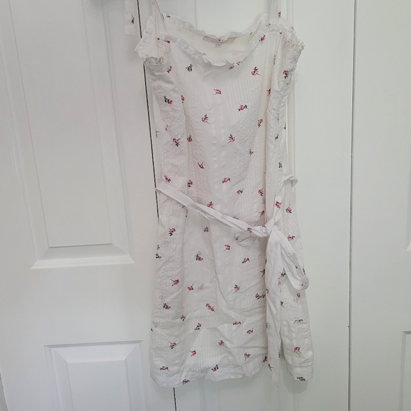 White Floral Tea Dress Breath of Youth - Picture 6 of 6